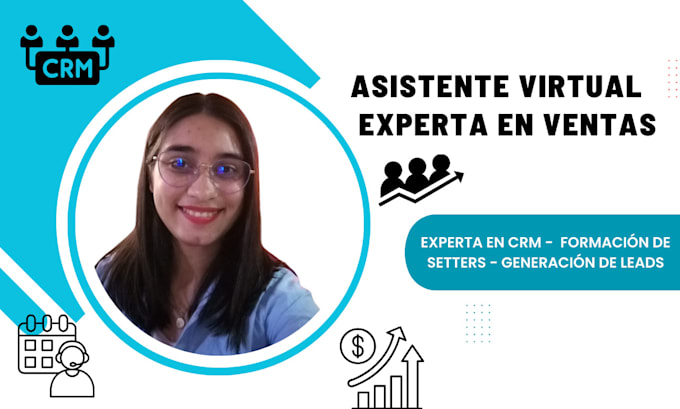 Gig Preview - Asistente virtual experta en CRM y generación de leads