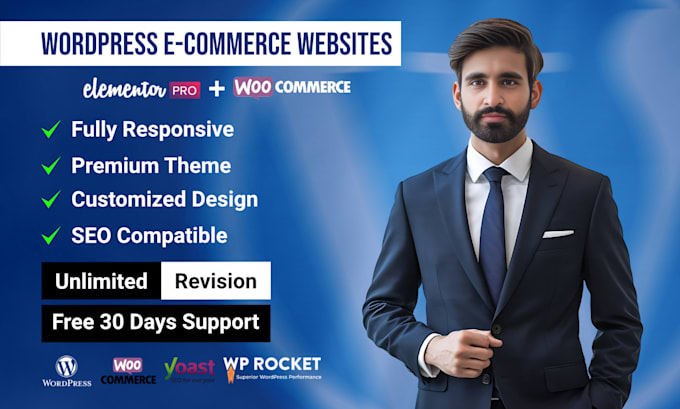 Gig Preview - Create ecommerce website using woocommerce and elementor pro