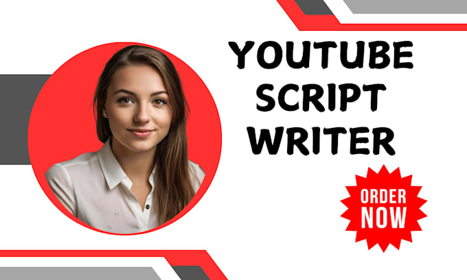 Gig Preview - Be your script writing youtube script writer comedy script, video script writer