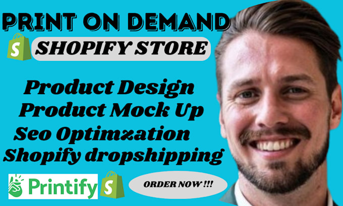 Gig Preview - Do shopify print on demand shopify pod store shopif website development