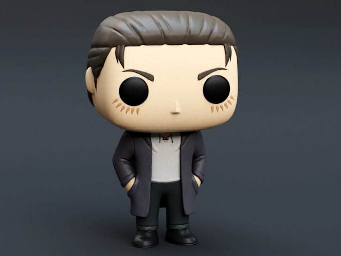 Gig Preview - Design 3d custom funko pop, cartoon character for 3d printing