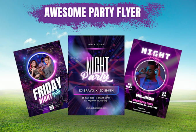 Gig Preview - Create flyer design, party, club, church, restaurant, and sports flyer