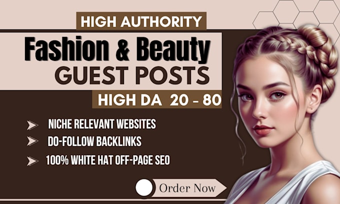 Bestseller - publish guest post high authority fashion, beauty sites SEO do follow backlinks