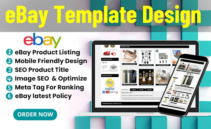 Gig Preview - Design ebay store, ebay listing template, ebay shop design