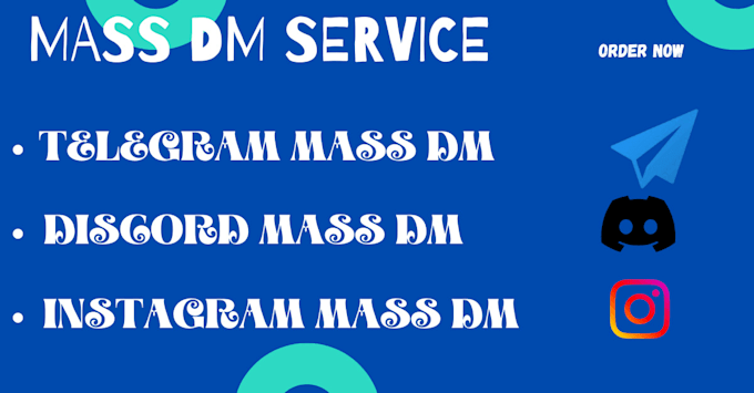 Gig Preview - Do telegram mass dm, discord mass dm and instagram mass dm