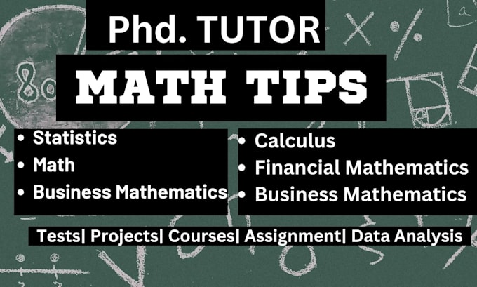 Bestseller - tutor math, probability, statistics, business mathematics, financial class