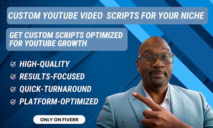 Gig Preview - Write engaging youtube scripts for your business