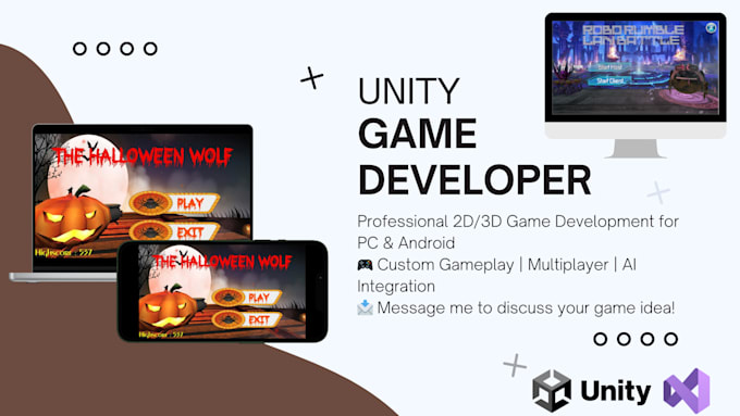 Gig Preview - Do unity game development for PC and mobile