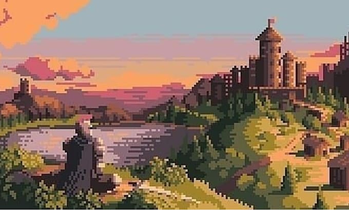 Gig Preview - Draw you professional pixel art scene and background