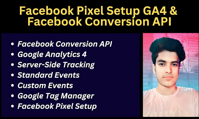 Gig Preview - Setup fb pixel and fb conversion API ga4 server side tracking