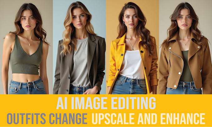 Gig Preview - Create enhance, change outfits, upscale, and restore photos with ai