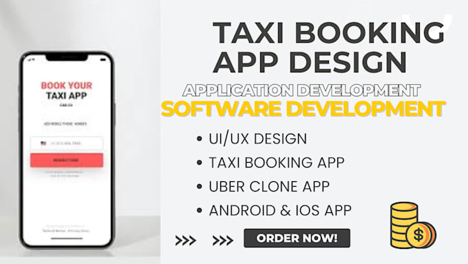 Gig Preview - Design taxi uber clone app, taxi booking app, uber app for android ios platform