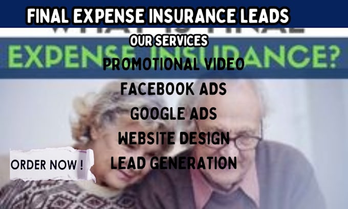 Gig Preview - Final expense leads, insurance, burial insurance lead generation final expense