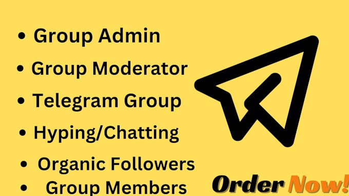 Gig Preview - Be your facebook group admin telegram group admin or community manager chatter