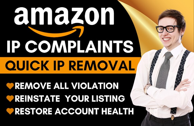 Gig Preview - Remove amazon ip intellectual property violation amazon listing reinstatement