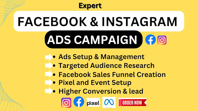 Gig Preview - Be your facebook ads campaign manager, fb advertising, fb ads campaign expert