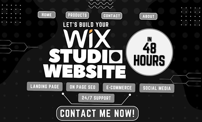 Gig Preview - Design captivating wix studio website in 48 hours be wix studio expert