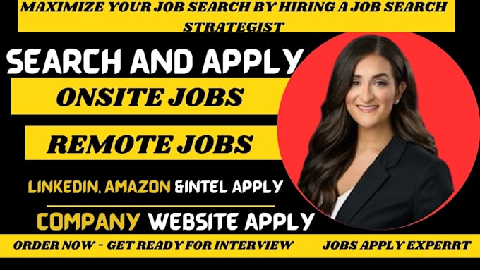 Gig Preview - Search and apply for remote job till you get secured on  company website