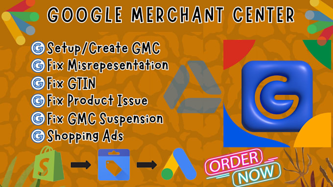 Gig Preview - Setup and fix google merchant suspension, gtin, misrepresentation, shopping ads