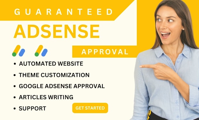 Gig Preview - Secure google adsense approval, guarantee goog le adsense for your website