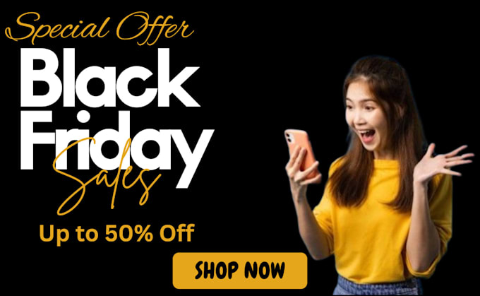 Bestseller - design black friday sale cyber monday ad banner