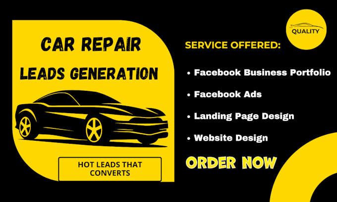 Gig Preview - Build converting car repair website auto repair leads car detailing website