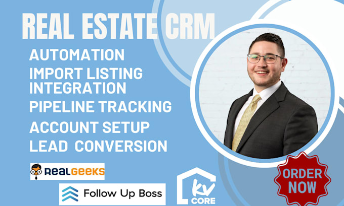 Gig Preview - Setup and manage real estate crm lofty kvcore follow up boss idx website