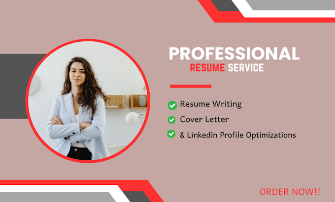 Gig Preview - Do a professional resume writing, cover letter, cv writing, ats resume, linkedin