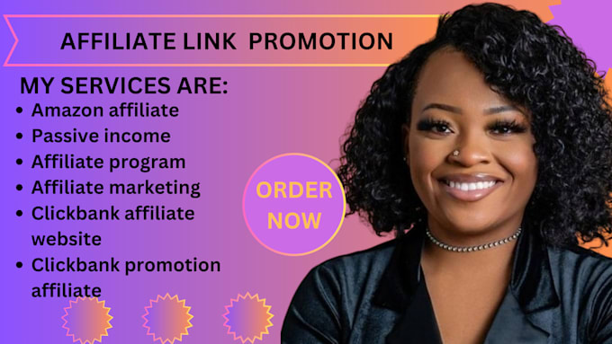 Gig Preview - Promote affiliate marketing, do sales funnel clickbank amazon website sales