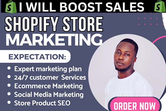 Gig Preview - Boost shopify sales, shopify dropshipping marketing, shopify store promotion ads