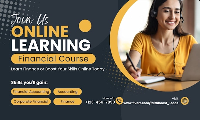 Gig Preview - Generate online education leads elearning online course leads education funnel