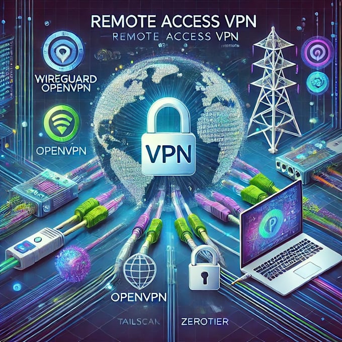 Gig Preview - Set up secure remote VPN at home network, router using  wireguard openvpn etc