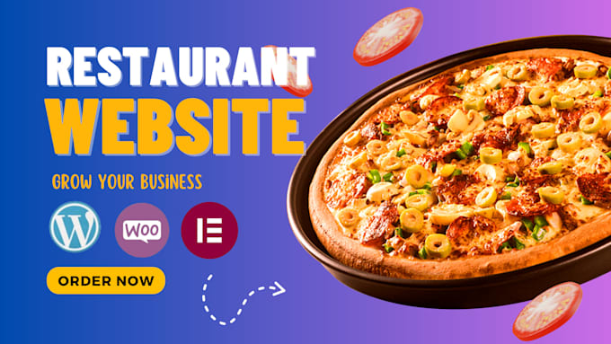 Gig Preview - Build restaurant, café fast food website or landing page and restaurant website