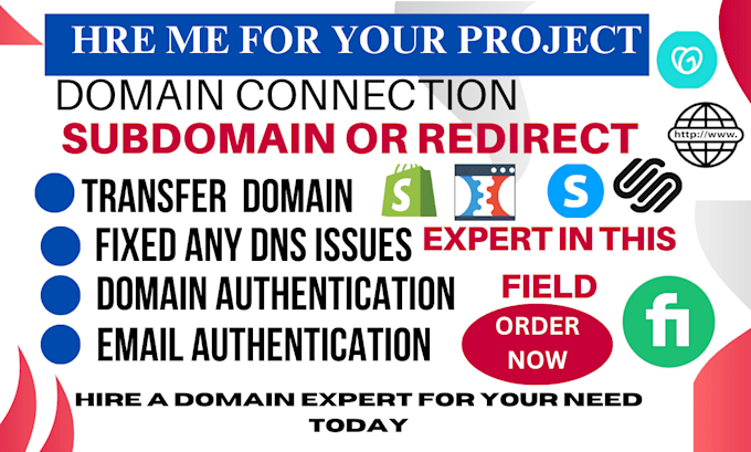 Gig Preview - Verify your domain, email authentication, connect domain to email, dns setup