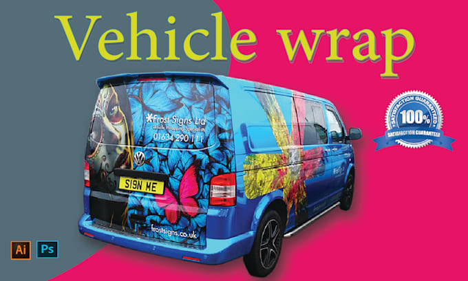 Gig Preview - Design vehicle wrap, van wrap, car wrap, racing car wrap, food truck wrap