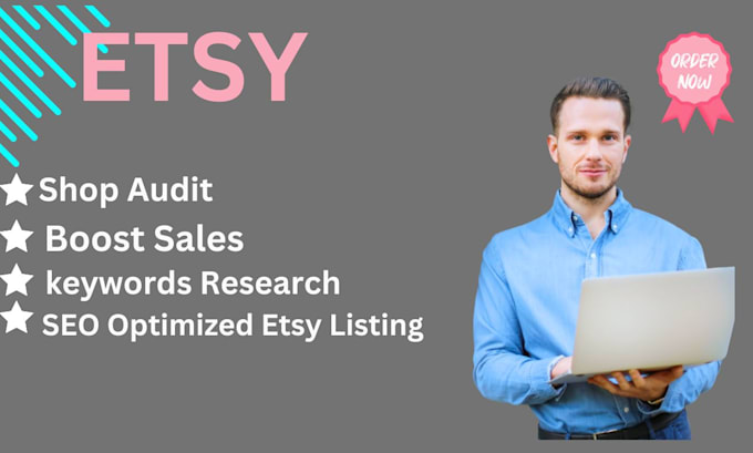 Gig Preview - Do etsy SEO listing, tags, and descriptions for your etsy promotion