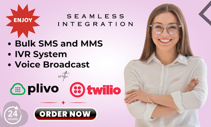 Gig Preview - Build the chatbot for twilio sms  bulk sms and calls with ivr