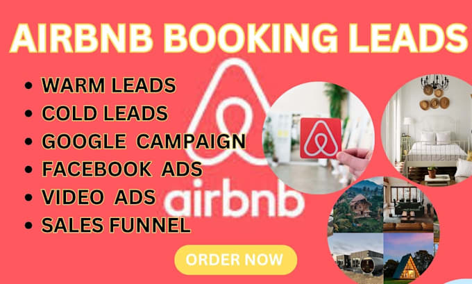 Gig Preview - Airbnb booking leads, email marketing, google ads, facebook ads, video ads