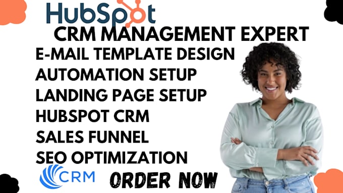 Gig Preview - Setup hubspot zoho crm sales funnel automation email marketing and landing page