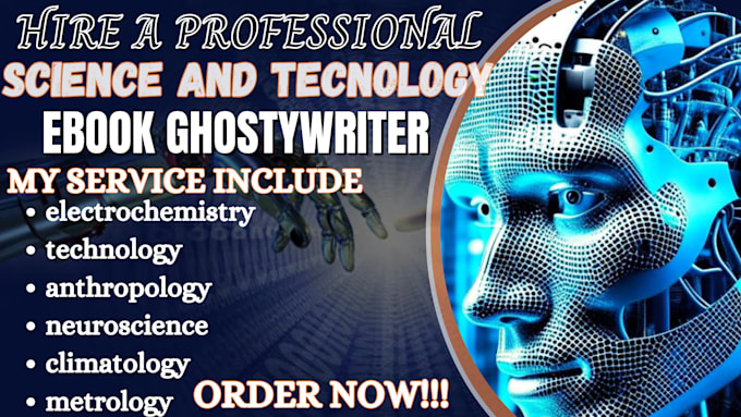 Gig Preview - Expert technology and science, cyber security ebook writer for tech brilliance