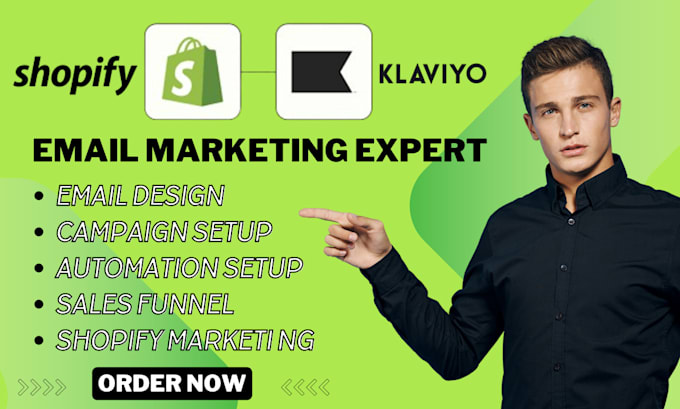 Gig Preview - Do advanced klaviyo email marketing flows in shopify marketing sales funnel