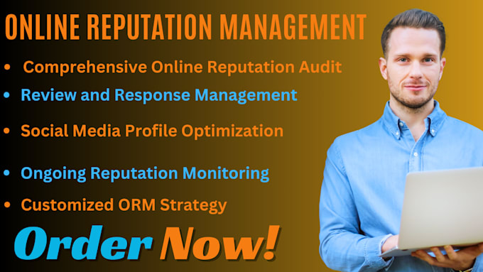 Gig Preview - Do professional online reputation management online reputation orm or negative