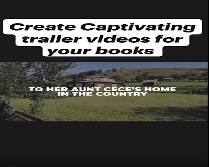 Gig Preview - Create custom cinematic book trailer