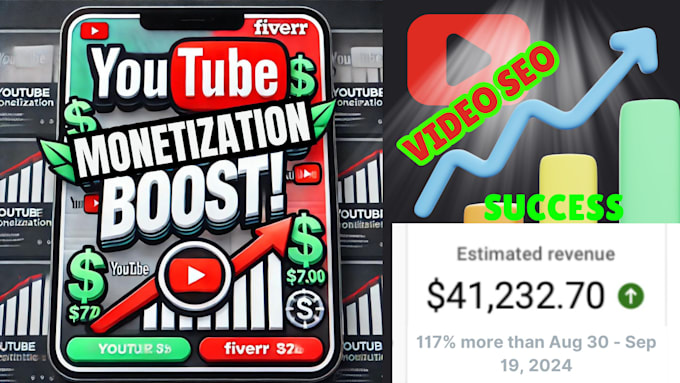 Gig Preview - Boost your youtube monetization and skyrocket revenue with expert video SEO