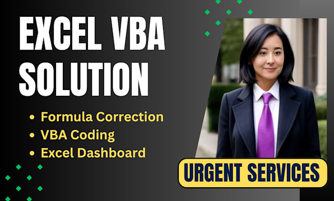 Gig Preview - Do excel formula correction  vba coding excel dashboard