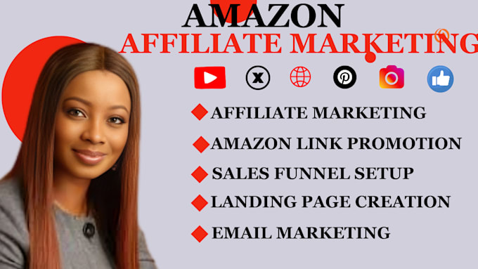 Gig Preview - Promote affiliate marketing clickbank amazon website sales funnel