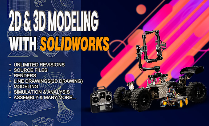 Gig Preview - Provide expert solidworks design, 3d modeling, rendering services