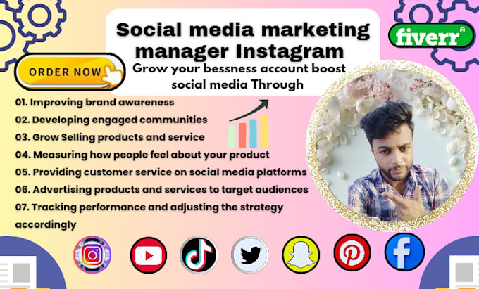 Gig Preview - Be your social media marketing manager