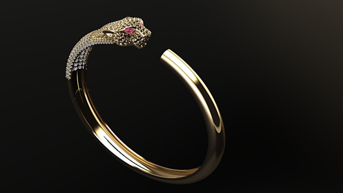 Gig Preview - Do 3d modeling and stunning diamond bracelet