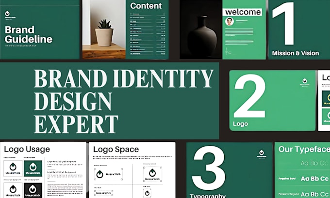 Gig Preview - Design brand guidelines corporate brand identity style guide branding kit design